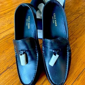 Cole Haan Black Tassel Loafers